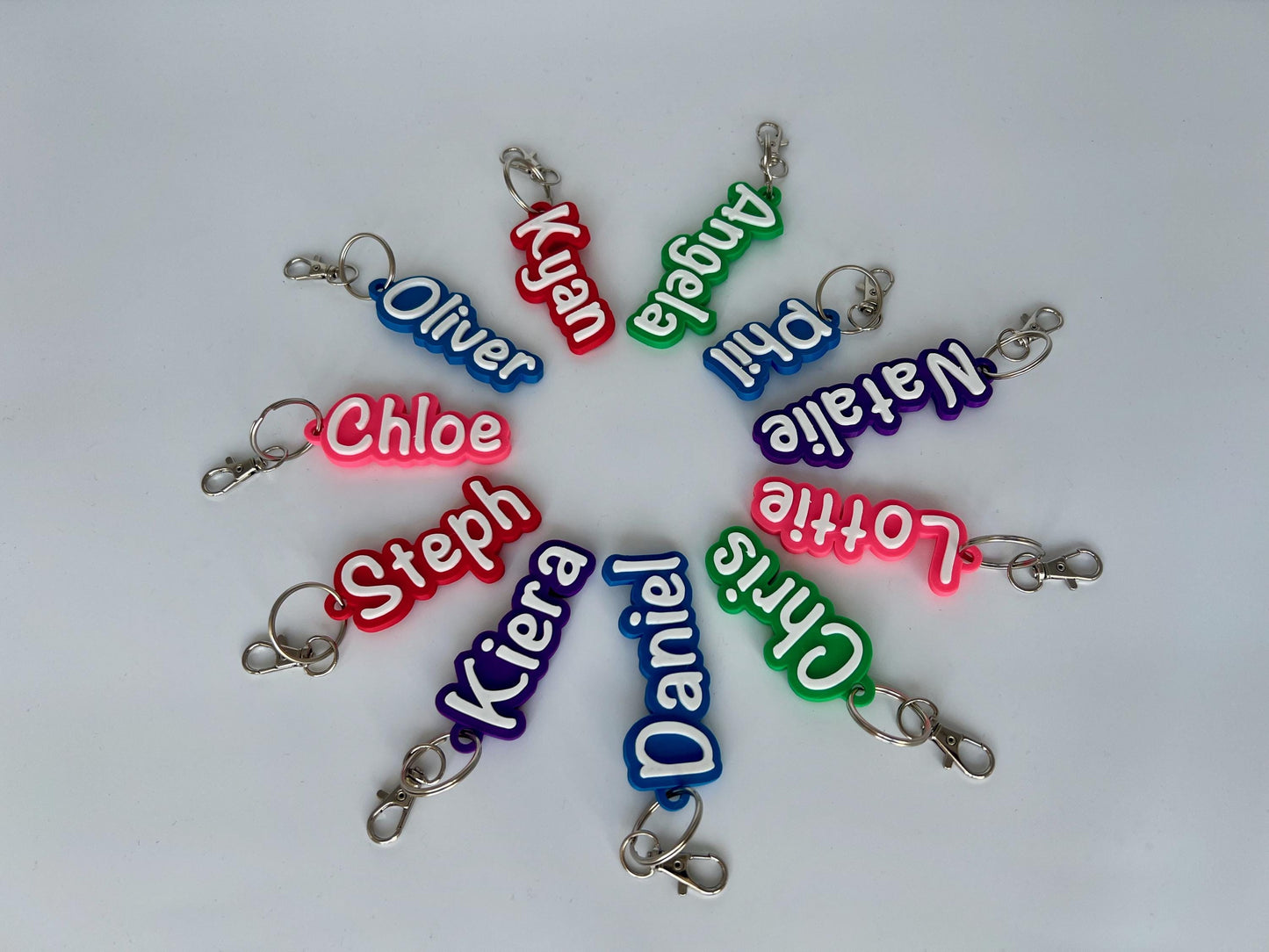 Personalised 3D Embossed Bag Tag | 7x Colours Available
