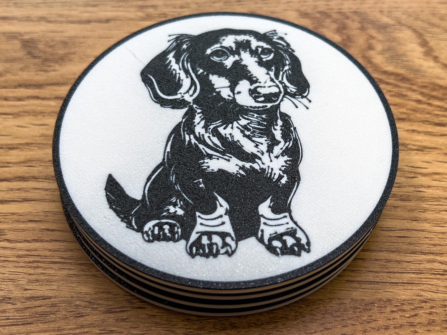 Dachshund Dog Coaster | Black & White