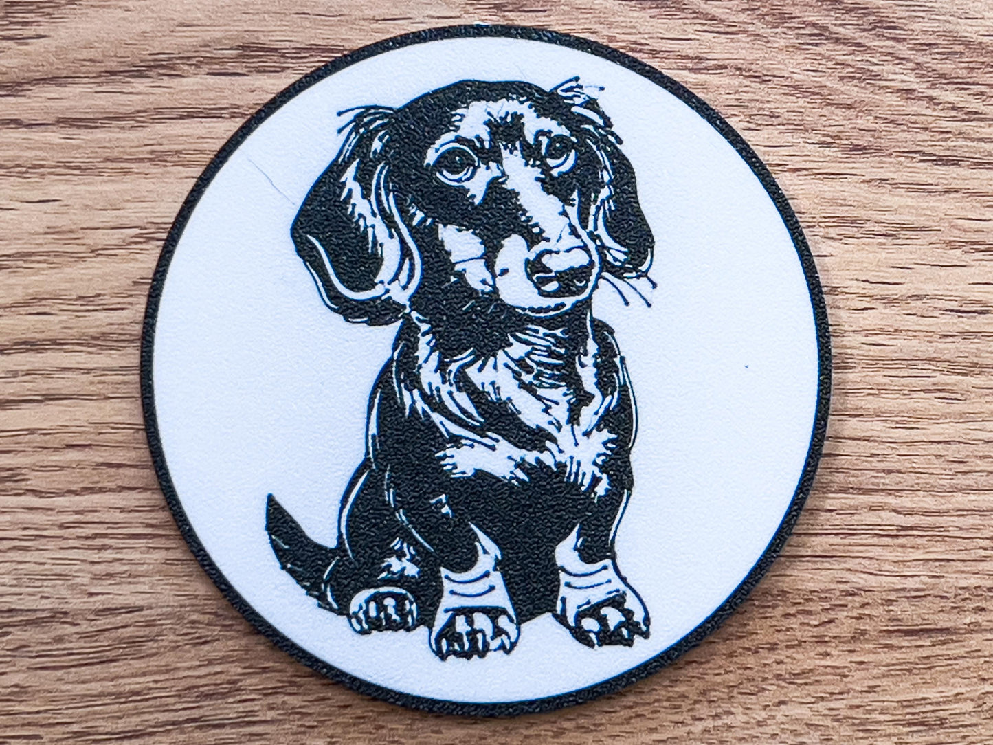 Dachshund Dog Coaster | Black & White