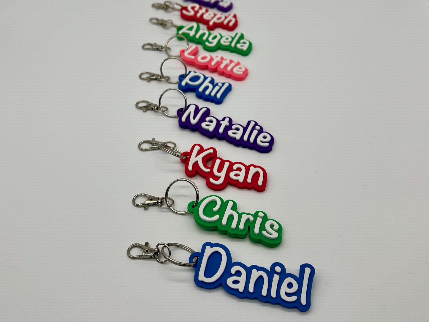 Personalised 3D Embossed Bag Tag | 7x Colours Available