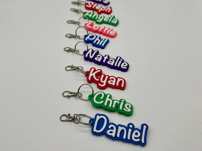 Personalised 3D Embossed Bag Tag | 7x Colours Available