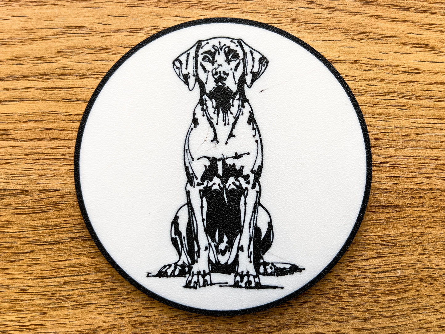Hungarian Vizsla Dog Coaster | Black & White