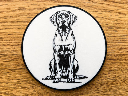 Hungarian Vizsla Dog Coaster | Black & White