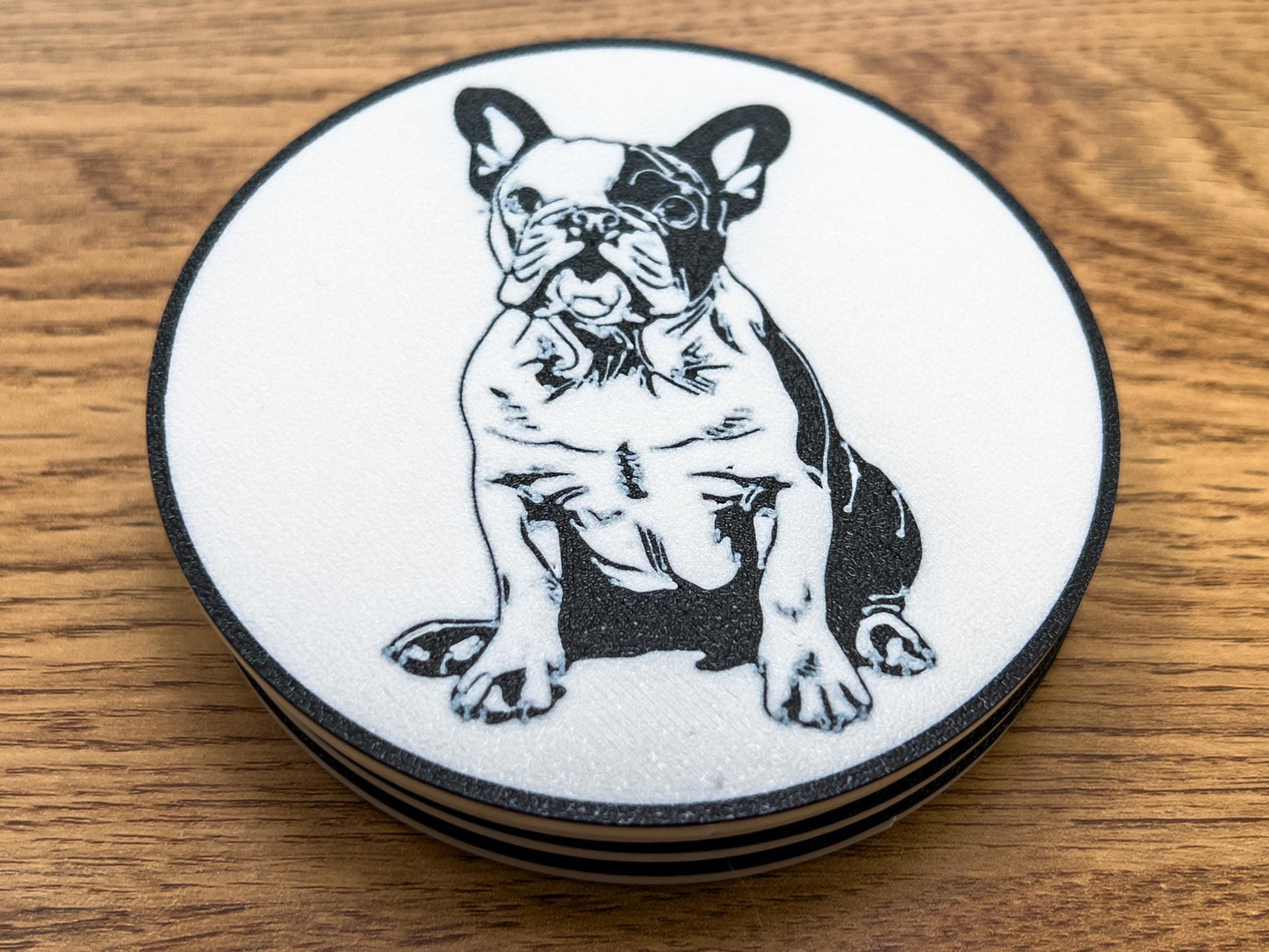 French Bulldog Dog Coaster | Black & White