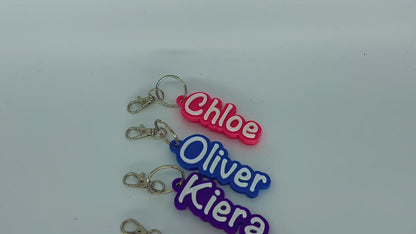 Personalised 3D Embossed Bag Tag | 7x Colours Available